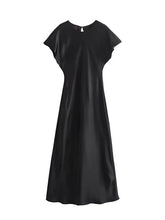 Solid Color A-Line Loose V-Neck Maxi Dresses