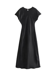 Solid Color A-Line Loose V-Neck Maxi Dresses