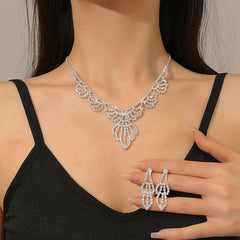 Elegant Simplicity Solid Hollowed Out (With Necklaces & Earrings)