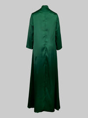 Long Sleeves Loose Embroidered Solid Color Evening Dresses