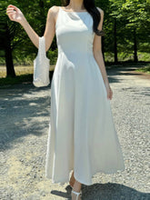 Solid Color A-Line High Waisted Spaghetti-Neck Maxi Dresses