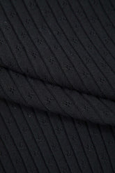 V-neck Tie Front Rib Knit Cardigan