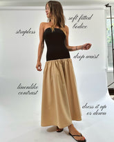 Clash Color Strapless Maxi Dress For Women Summer Sexy Off Shoulder Patchwork Backless Sleeveless Beach Dress Female 2025Christmas Gifts