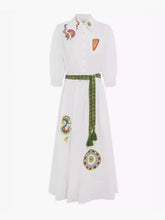 Floral Half Sleeves Polo Collar Elegant Maxi Dresses