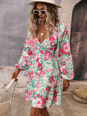 Vacation A-Line Backless V-Neck Dress