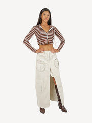 Ifomat Serena Cargo Long Skirt