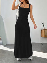 Solid Color A-Line Loose Spaghetti-Neck Maxi Dresses