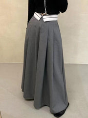 2024 New Fashion Elegant Flip High-waist Suits Dress Skirt