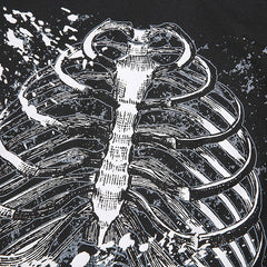 Black Skeleton Crop Top