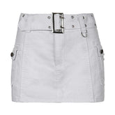 Crime Time Y2K Mini Skirt