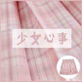 Japanese Jk School Y2K High Waist Pleated Skirt Bear Sweet A-Line Cute Uniforms Student Plaid Vintage Kawaii Mini Women Skirts