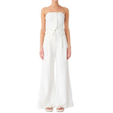 French temperament white strap dress female summer senior sense niche design small waist long skirt