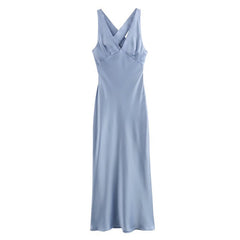 cybergoth dress to impress 2025 Spring New Women's Style V-neck Sleeveless High Waist Dress Women's