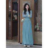 cybergoth dress to impress 2025 New Early Autumn Korean Style Dress Suit High-Grade Temperament Two-Piece Set Unique Top Super Beautiful Rui