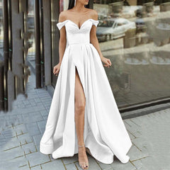 prom dresses 2025 Spring New Women's Multi-Color Tube Top V-neck Backless Large Swing Dress