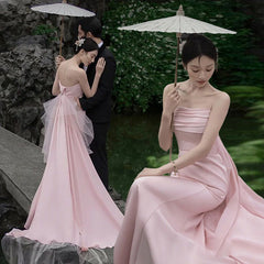 outfit New Studio Photography Theme Clothing Retro Outdoor Garden Style New Chinese Pink Couple Trailing Wedding Dress
