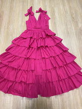 dress to impress codes Rose Red Cake Dress 2025 Summer Evening Party Sexy Deep V Lace-up Vest Large Swing Dress Long Dress for Women