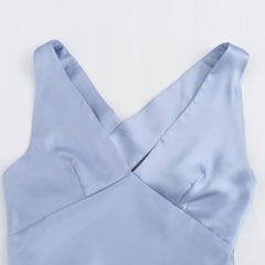 cybergoth dress to impress 2025 Spring New Women's Style V-neck Sleeveless High Waist Dress Women's