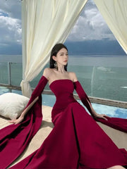 Elegant Bodycon Designer Evening Party Dresses Sexy Hollow Out Backless Wedding Robe Women Summer Solid Formal Occasion Dress