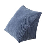 Triangular Backrest Pillow Corduroy Wedge Soft Sofa Reading Pillow Positioning Support Cushion For Bed Office Home Sofa Decor