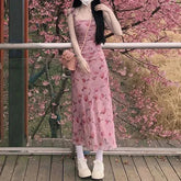 Rose Petal and Raspberry Tea Pink Pink Kawaii Academia Y2K Cottagecore Coquette Fairycore Dollette Princesscore Dress