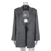 High Waist Slim Skirt Sets For Women Luxury Loose Long Sleeve Coats Woman Temperament Blazer 2 Piece Sets Womens Outfits