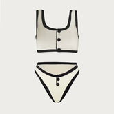 2025 Women's bikini Color Block Sexy Swimsuit Swimwear Summer Vacation Beachwear Luxury Bath suits tankini holiday dress