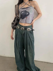 Fashion Gothic Designer Brown Vintage Y2k Ethnic Style Waist Chain 2023 New Summer Bohemian Belt with Dress Jeans Belt