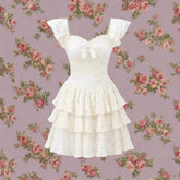 Princess' Pastoral Manor Sitting Room Mini Dress Kawaii Academia Y2K Cottagecore Coquette Fairycore Dollette Princesscore