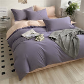 Solid Color Home Textile Quilt 100% Cotton Fashion White Bedding Set Soft Comfort Washed Cotton Duvet Cover Bed Sheet Pillowcase