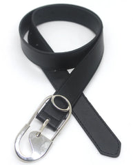 New Fashion Women's Luxury Belt PU Leather Silver Paper Clip Metal Belt Jeans Dress y2k logo diesel belt Accessories