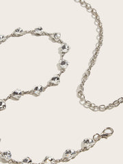 2025 Fashion Women Diamond Heart Chain Waist Belt Skirt Dress with Waistband Chain Decoration Thin Waistband Accessories