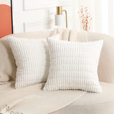 Solid Color Corduroy Pillowcase White Green Fluffy Retro Decorative Home Pillows 45x45 Throw Cushion cover For Sofa Bedroom