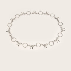 2025 Goth Designer Women Fashion Bow Shaped Metal Chain Y2k Belt Waistband Jeans Dress Accessories