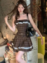 Picnic at the tale Village Chocolatier and Cafe Top and Mini Skirt Full Dress Set Kawaii Academia Y2K Cottagecore Coquette Fairycore Dollette Princesscore Bottoms