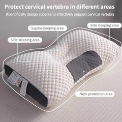 New 3D SPA Massage Pillow Partition To Help Sleep and Protect The Neck Pillow Knitted Cotton Pillow Bedding