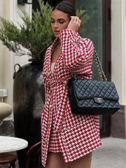 Slim High Waist Skirt Sets Women 2 Piece Outfits Loose Cardigan Conjuntos De Falda Street Casual Mini Dress Suits Womens