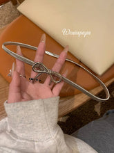 2025 gothic vintage elegant metal Bow knot Elasticity Elastic women's Y2k belt for Lady Luxury Designer Jeans Dress Accessories