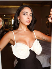 Flower Sundress For Women Fashion Sleeveless Sexy Off Shoulder A-line Dresses Lady Party Elegant Evening Dress Female New