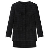 Elegant Skirt Set 2 Piece Sets For Women Long Sleeve O-Neck Coat Mini Skirt Fashion Suit Female Clothing Spring Autumn New