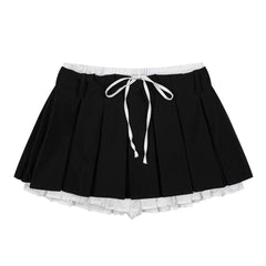 Preppy Layered Mini Skirt