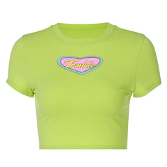 Trouble Crop Top in Green
