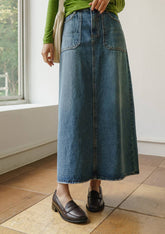 Emma Denim Long Skirt