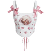 Angelcore Bow Straps Corset