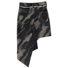 Grunge Aesthetic Asymmetric Skirt