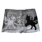 Black Cat Mini Skirt