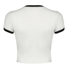 Bow Embroidery Y2K Crop Top