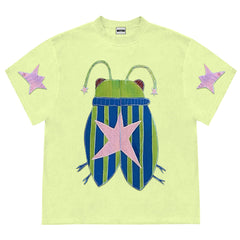 Bug Star Graphic Oversized Tee