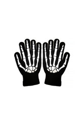 Skull Claw Print Gloves