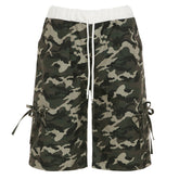 Camouflage Bow Side Cargo Shorts
